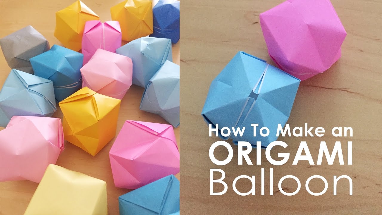 printable origami balloon instructions
