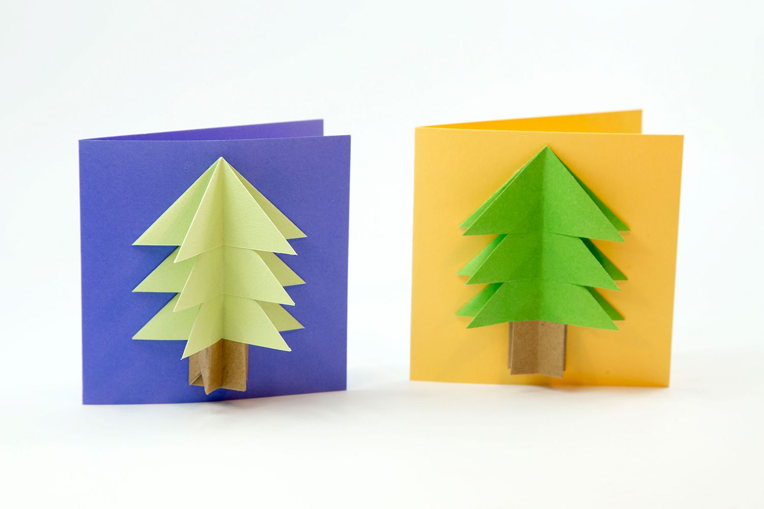 How to Make an Origami Christmas Tree Card