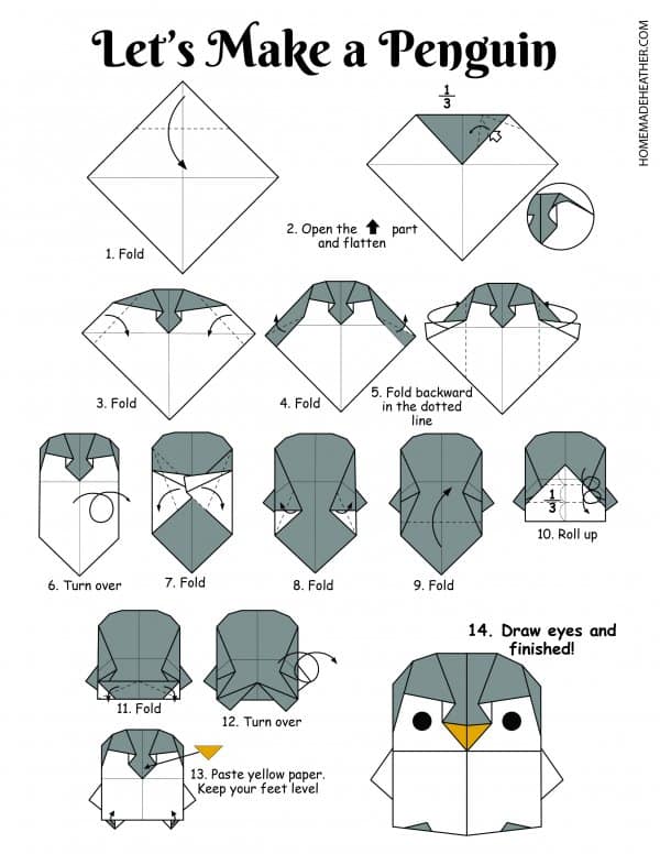 Free Origami Animal Printable Designs » Homemade Heather