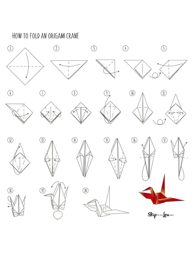 printable origami directions