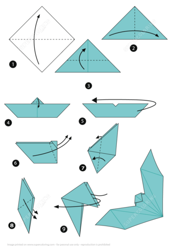 Easy Halloween Origami Instructions for Kids - Easy Crafts For Kids