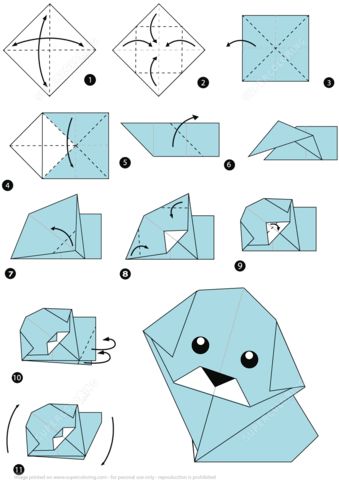 printable origami directions