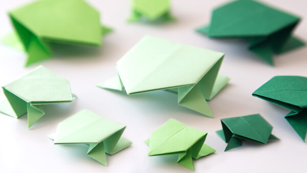 How to Fold an Easy Origami Jumping Frog - The Printables Fairy