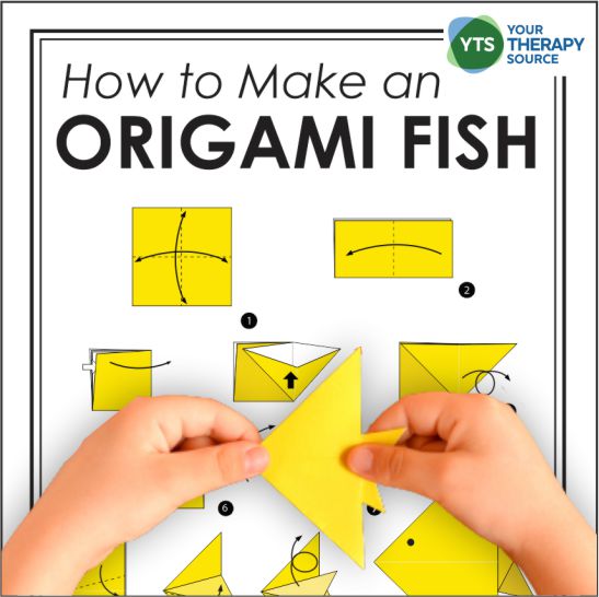 Easy Origami Fish for Kids - Your Therapy Source