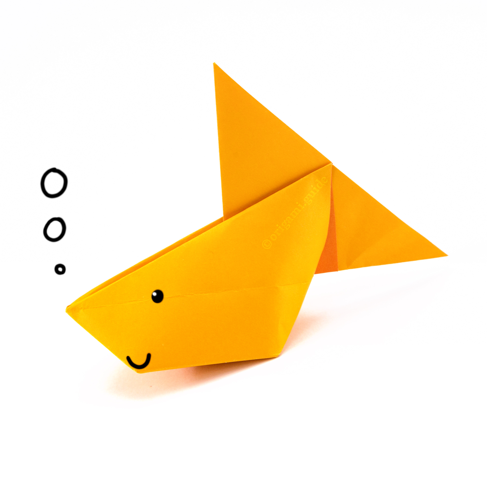 printable origami fish instructions