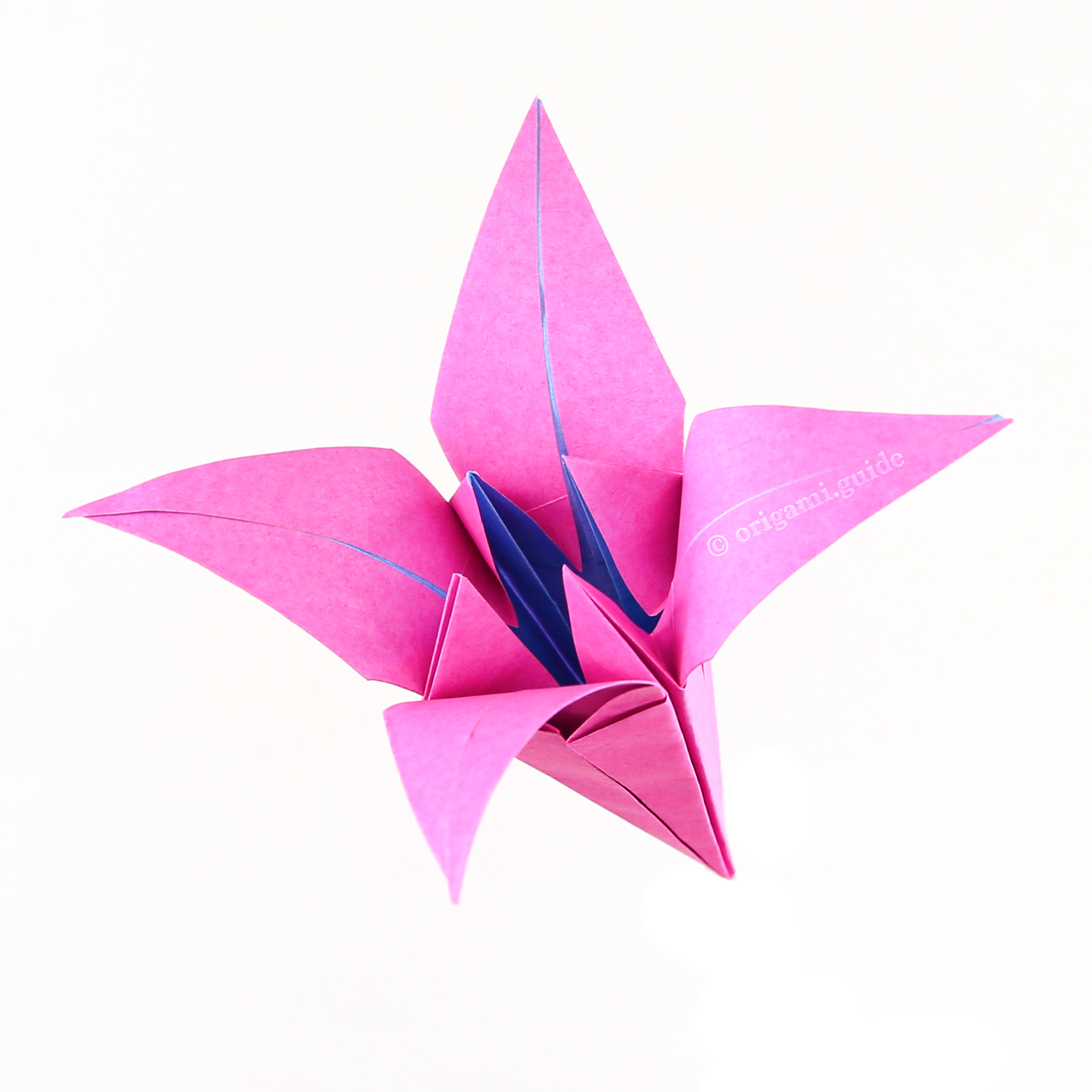 How To Make An Origami Lily Flower - Folding Instructions ...