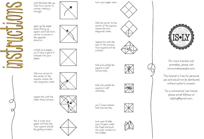 How To Make A Paper Fortune Teller Game | Skip To My Lou