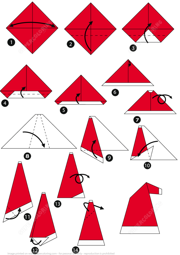 printable origami instructions christmas
