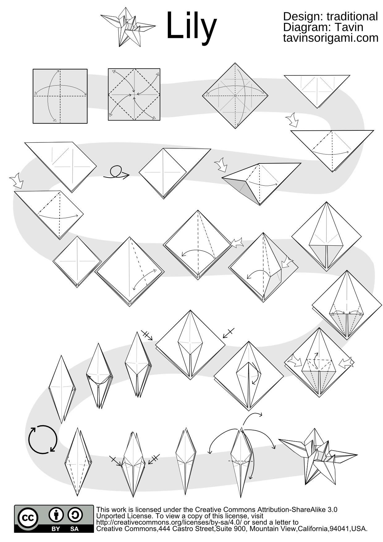 How to Make an Origami Lily Flower « Origami :: WonderHowTo
