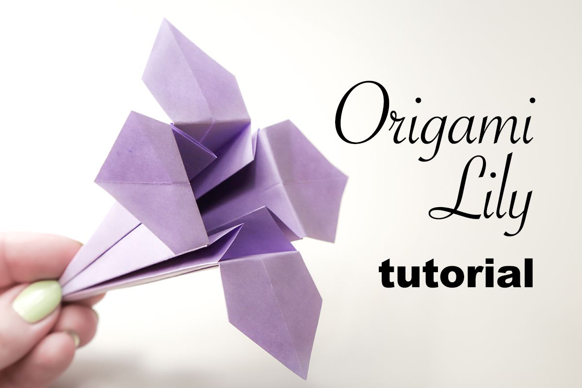 Traditional Origami Lily Flower Instructions