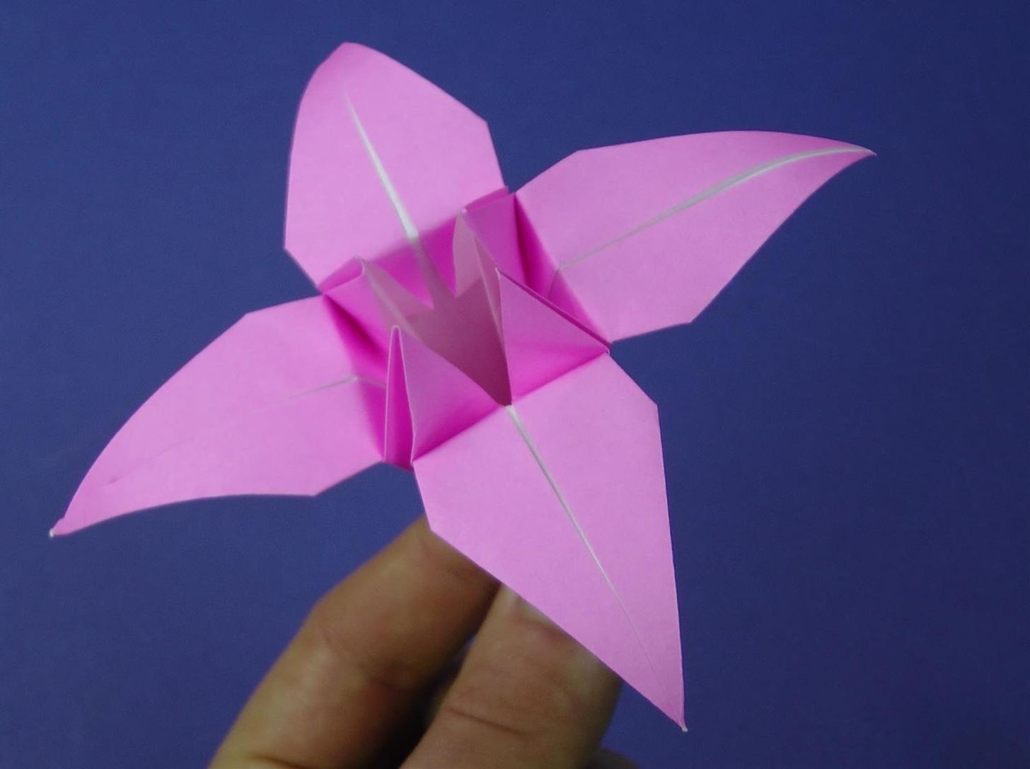 printable origami lily instructions