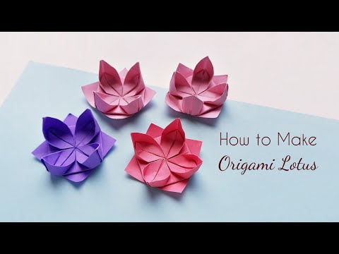 printable origami lotus flower instructions
