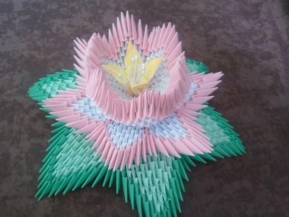 Tutorial: How to Make 3d Origami Lotus Flower  