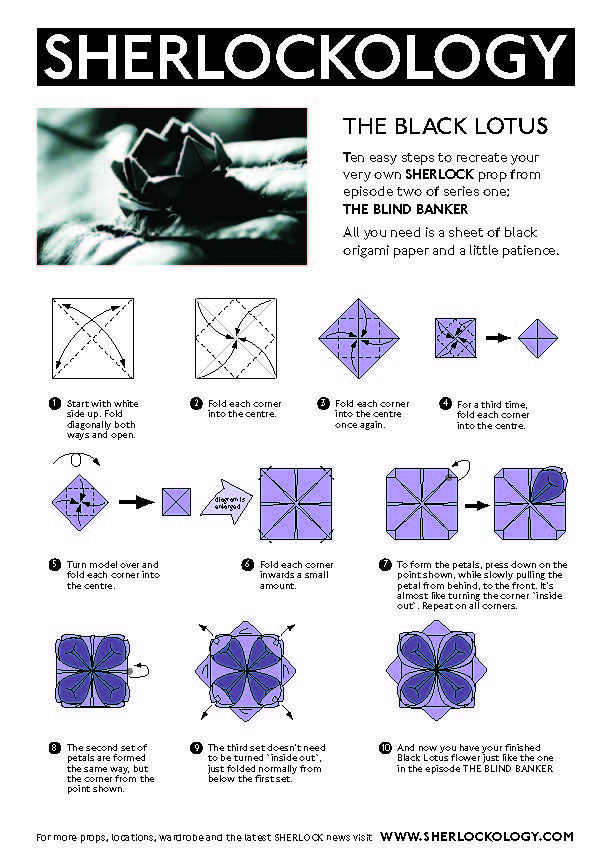 printable origami lotus flower instructions