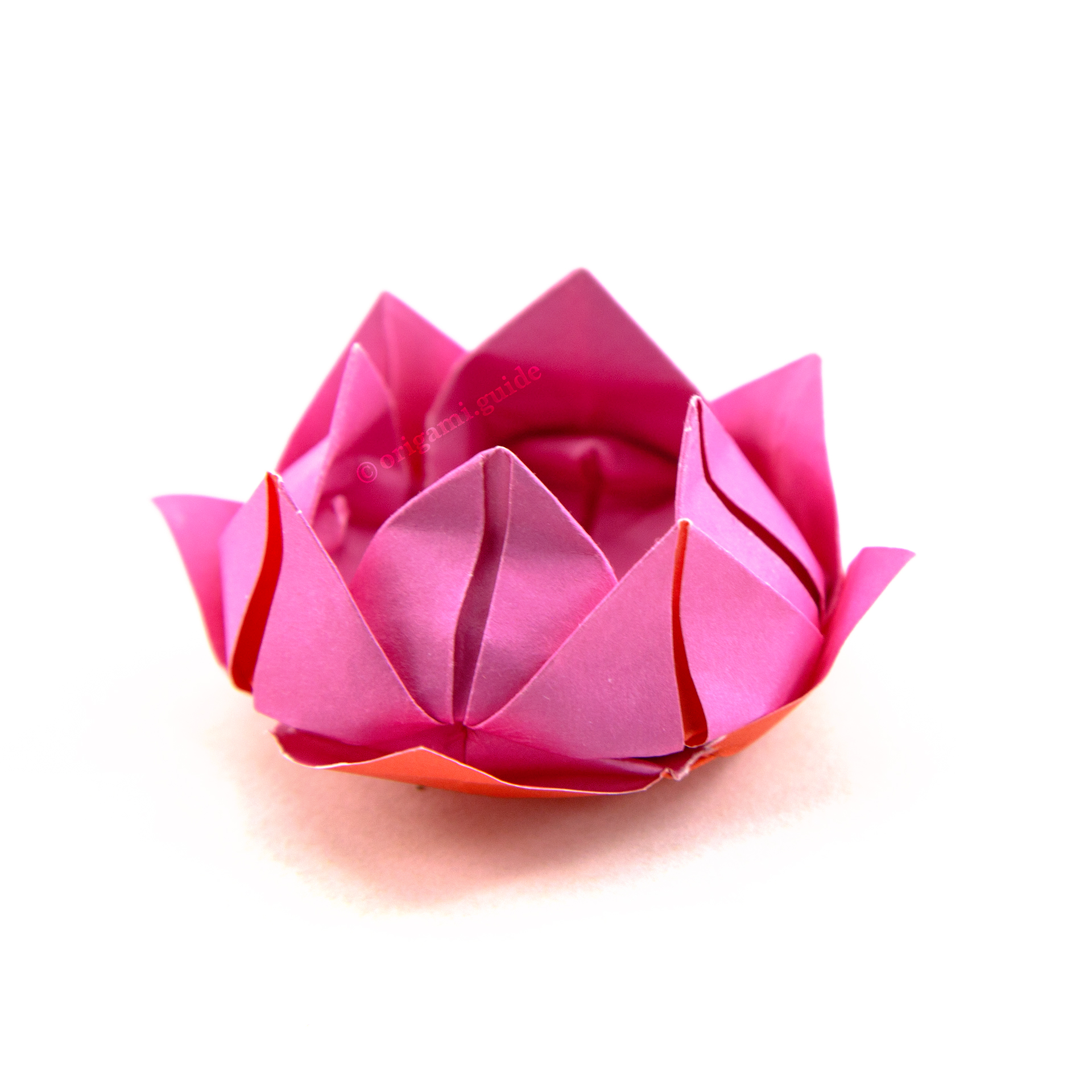 printable origami lotus flower instructions