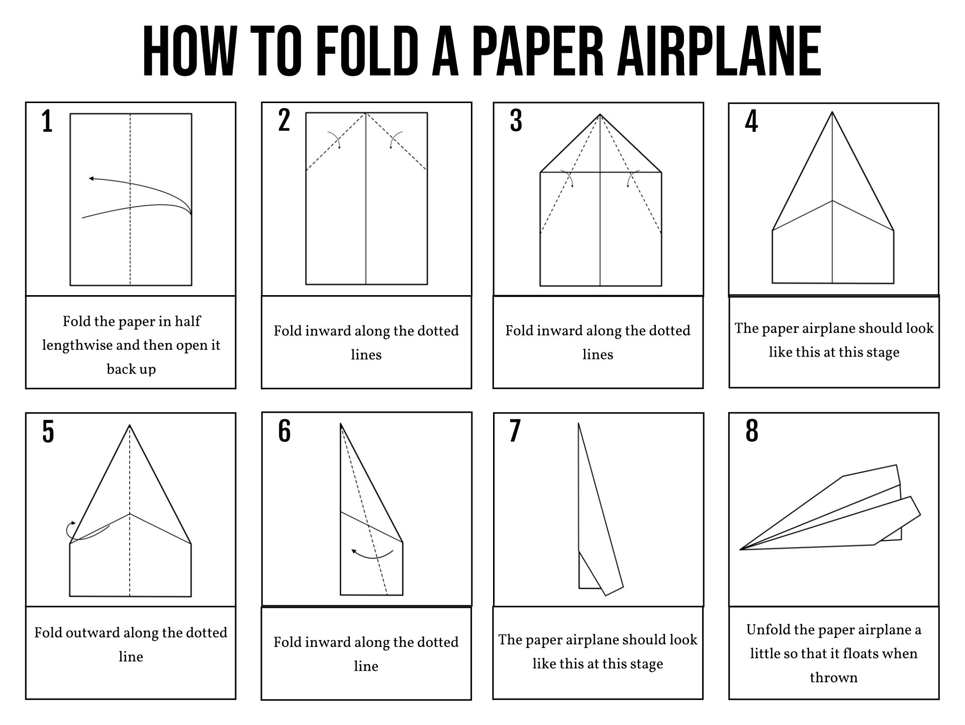 How To Make Paper Airplanes (Free Printable) - Worksheets Library how-to-make-paper-airplanes-free-printable-worksheets-library