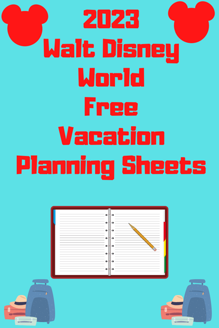 Free 2023 Walt Disney World Planners - Modern Life is Good