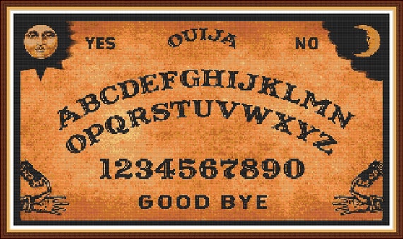 Ouija Board PDF Digital Cross Stitch Pattern 21 1/2x12 1/4 on 14ct ...