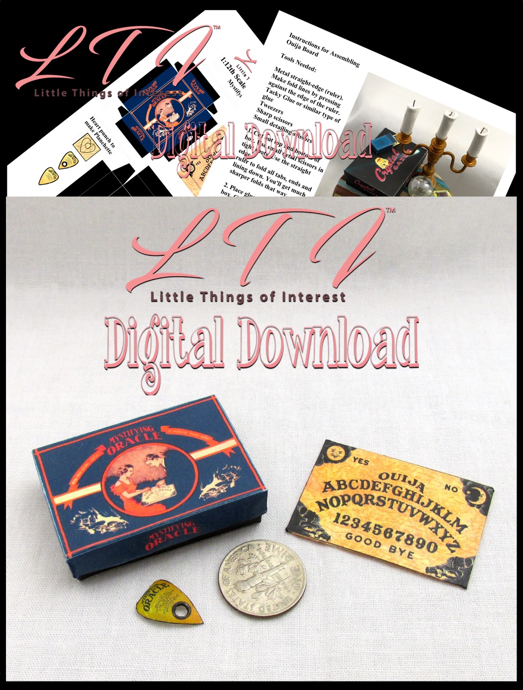 Ouija Board Digital Download Halloween Instant Jpeg Jpg Pdf ...