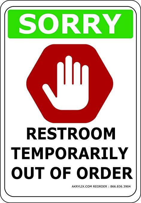 printable out of order sign for bathroom