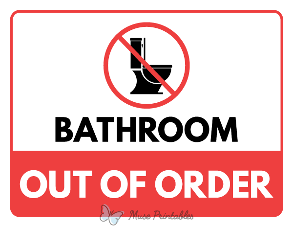printable out of order sign for bathroom