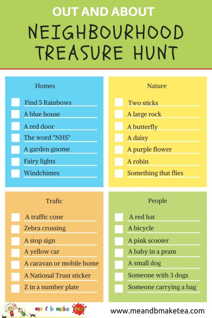printable outdoor scavenger hunt clues