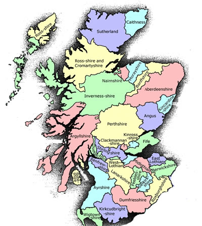 printable outline map of scotland
