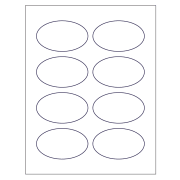 Printable Oval Labels, Oval Template, Oval Sticker Label, Oval ...