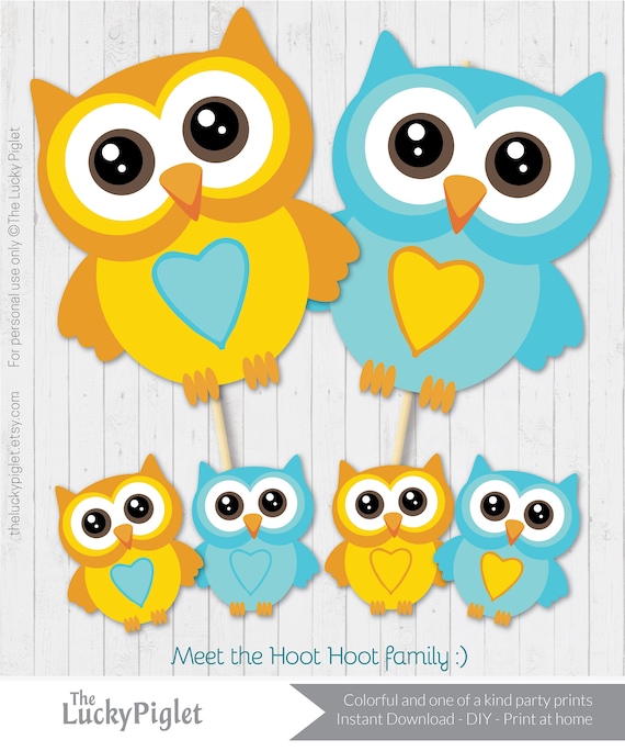 printable owl birthday decorations