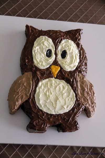 printable owl cake template