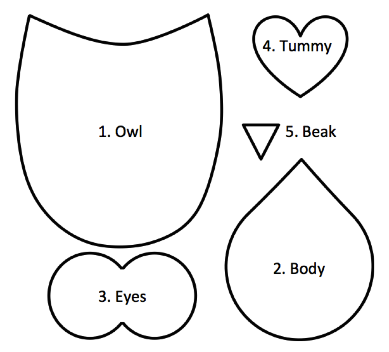 owl cake template