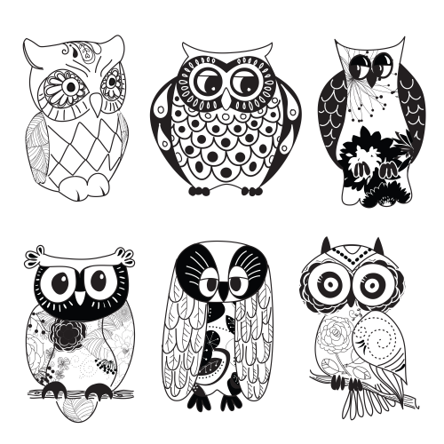 printable owl clip art