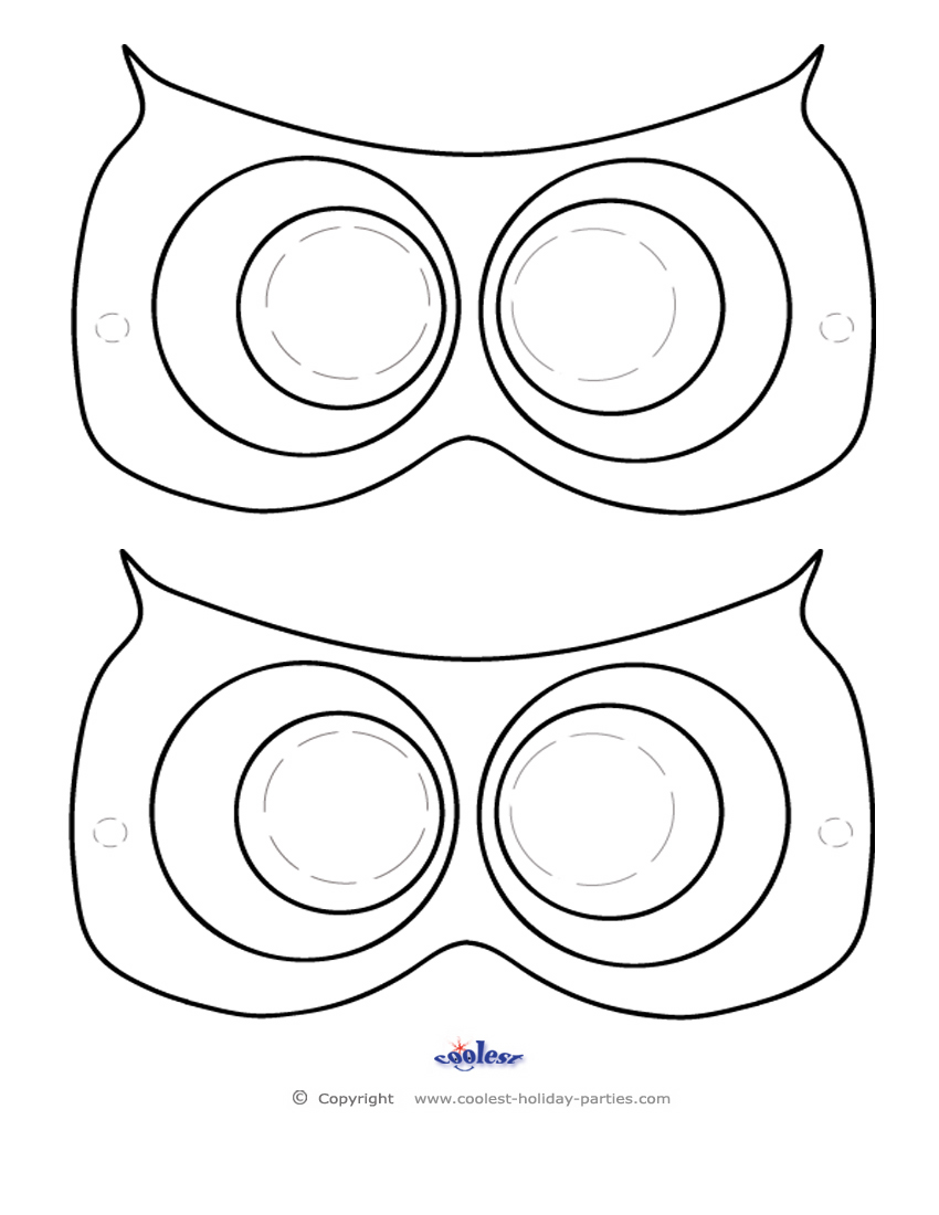 printable owl eyes
