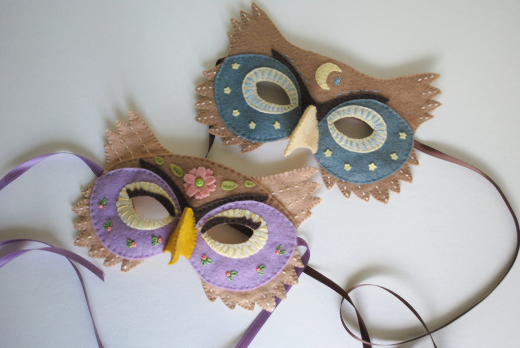 Felt Owl Mask Pattern! Perfect For Halloween Or Dress-up - Delilah ...