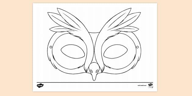 free-owl-eye-mask-colouring-sheet-colouring-pages-worksheets-library for Free Printable Owl Mask Template FREE! - Owl Eye Mask Colouring Sheet | Colouring Pages - Worksheets Library for Free Printable Owl Mask Template