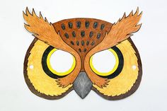 46 Owl Mask Templates ideas | owl mask, owl crafts, owl templates