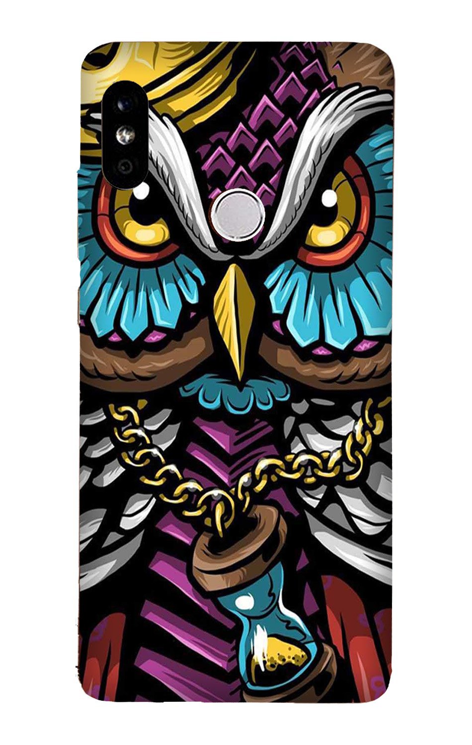 Owl Mobile Back Case for Mi A2 (Design - 359)