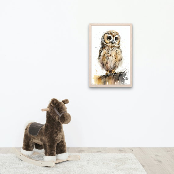 Watercolor Baby Owl Gift Nursery Mobile Owl Baby Shower Nursery ...