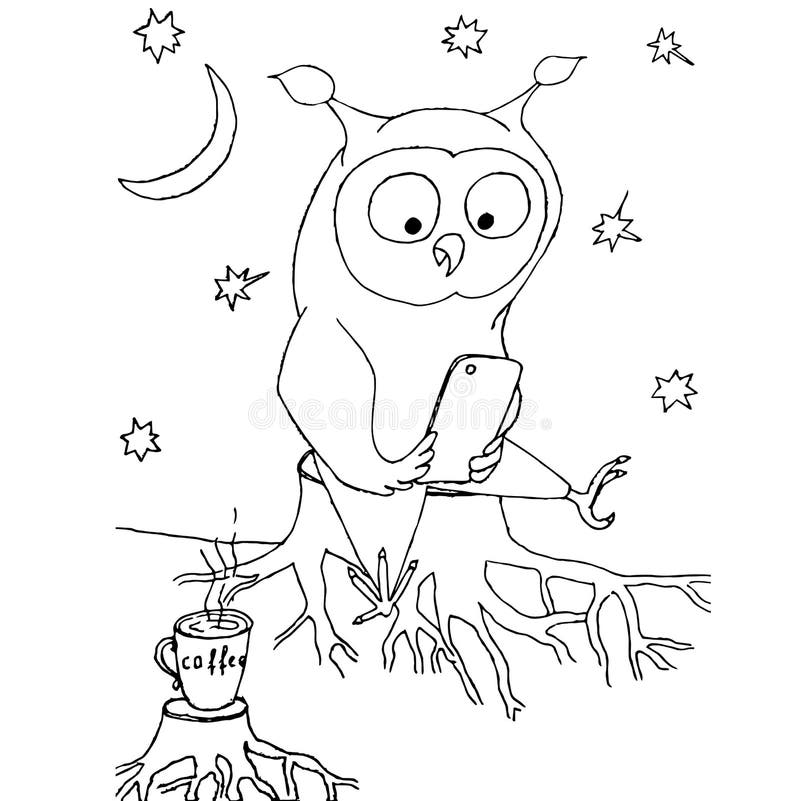 Owl Mobile Phone Stock Illustrations - 104 Owl Mobile Phone Stock ...