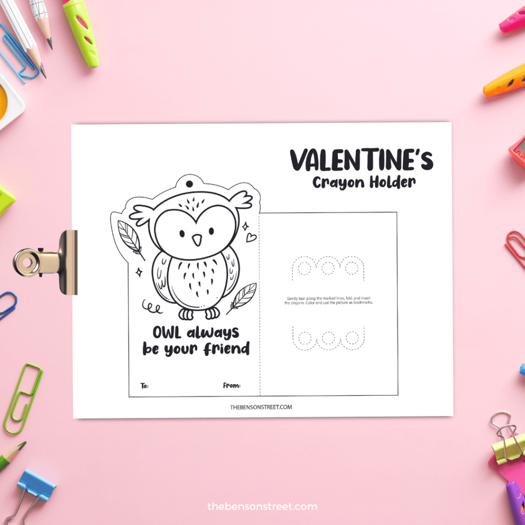 printable owl valentine cards