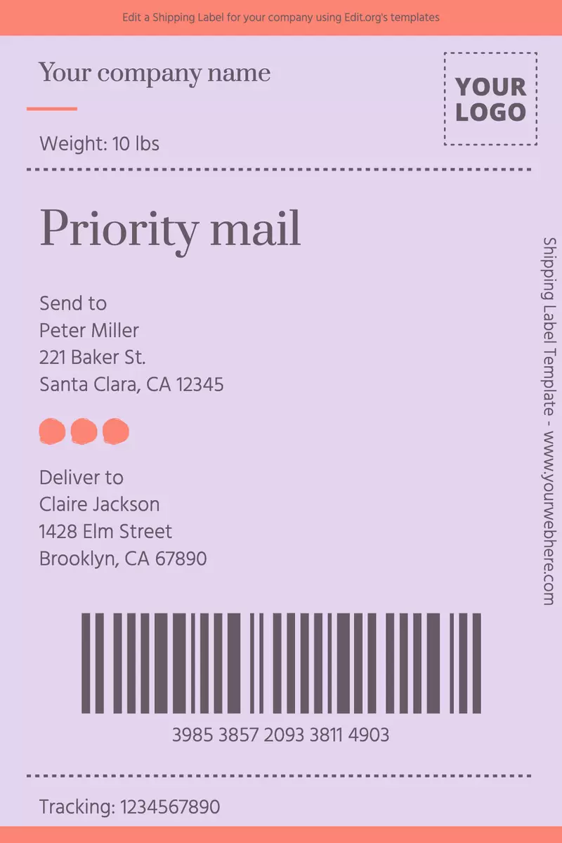 Free Printable Shipping Label Templates