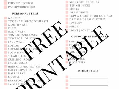 printable packing list for cabo