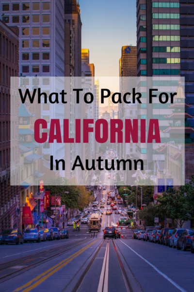 printable packing list for california