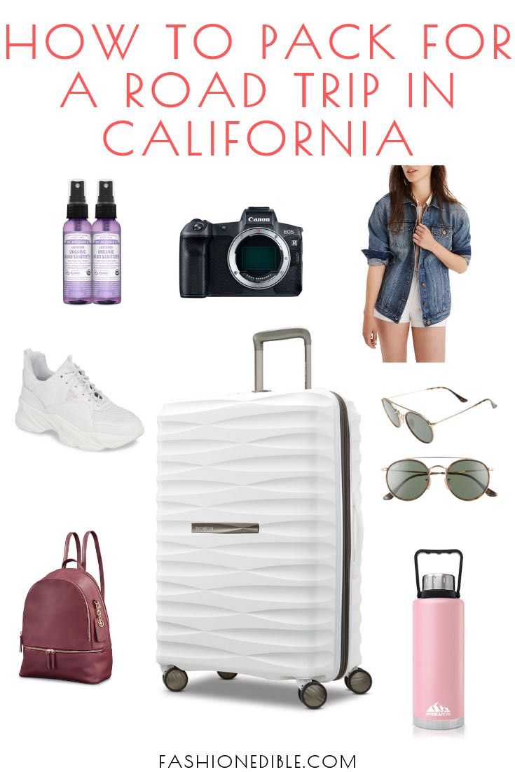 printable packing list for california