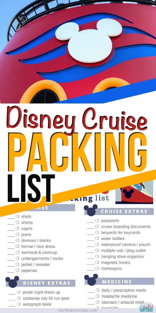 Important Things to Pack for Your Disney Cruise - Packing List ...