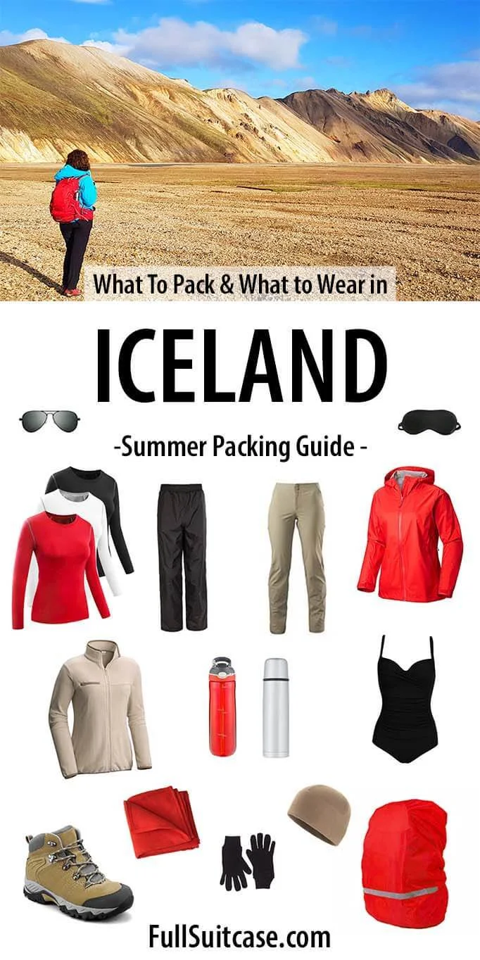 printable packing list for iceland