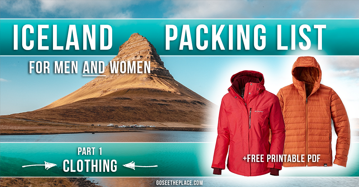Iceland Packing List for All Seasons in a Campervan - Part 2 ...