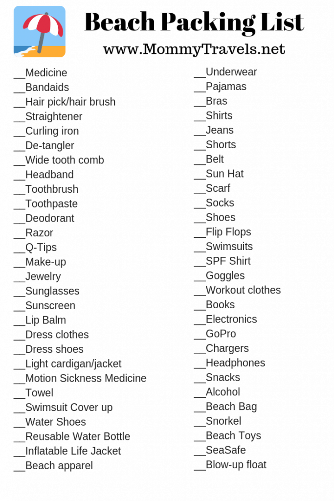 Free printable packing list hawaii Download Free printable packing Free printable packing list hawaii Download Free printable packing