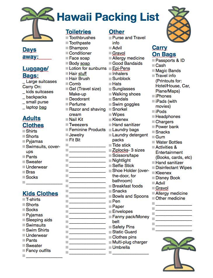 Hawaii Packing List: Everything You Need for an Island Vacation