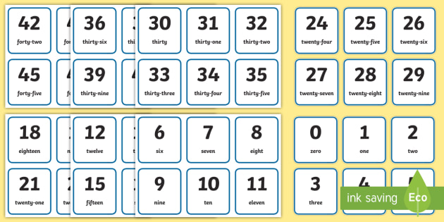 Number Flashcards (Printable) 1-100 - Numeracy Resource